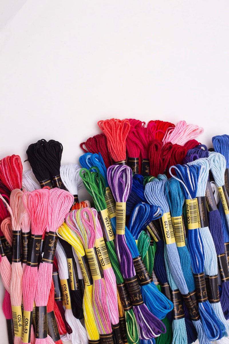UMC STAG 12 Pieces | Premium Embroidery Thread | 100% Egyptian Cotton Premium Skeins | Cross Stitch Embroidery Floss | Oeko TEX Certified Stranded Cotton (Blue Tones) - Image 4