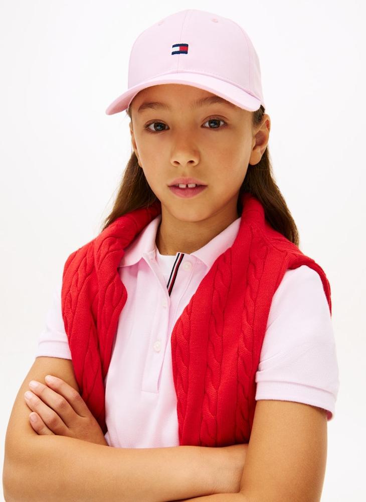 TOMMY HILFIGER Kids' Logo Embroidery Twill Baseball Cap - Image 4