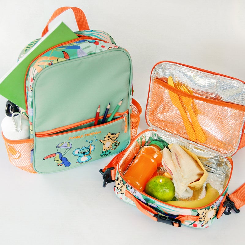 Milk & Moo Kids Backpack with Lunch Bag Combo, School bag Lunch bag Combo set for Girls and Boys, Backpack for Toddlers, Insulated Kids Lunch Bag, Suitable for Preschool, Kindergarten, Elementary Grade - Image 3