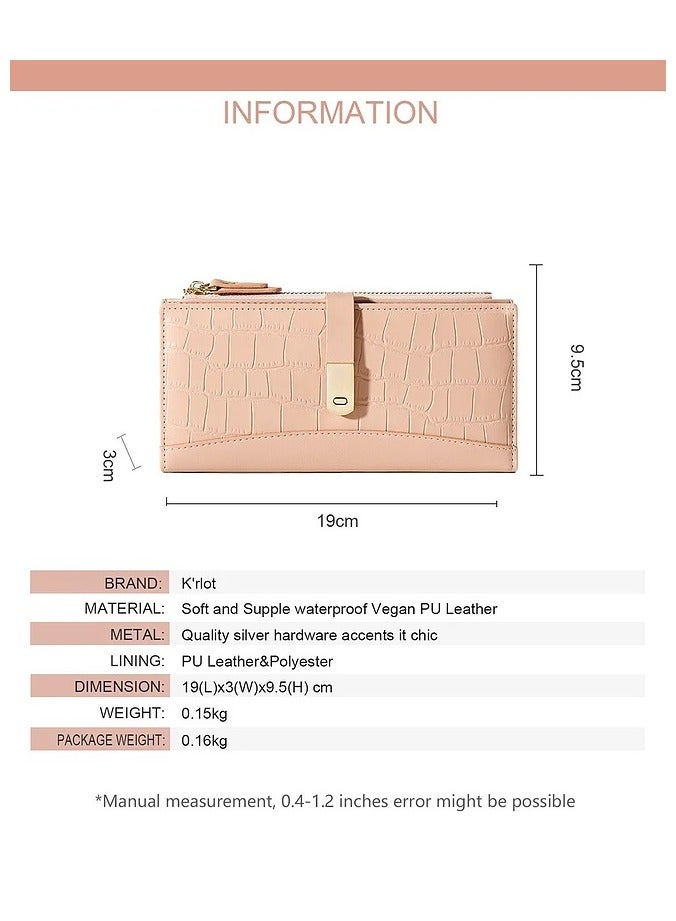 David Jones All Rounder Go to Wallet Model KE0067- Vegan Leather Wallet with zipper and Lock- Wallet with Pockets for All Cards And paper Cash  - Image 4