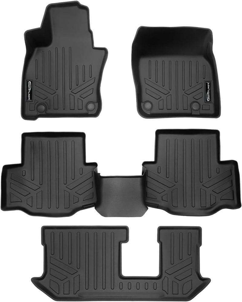 SMARTLINER Custom Fit All Weather Protection 3 Row Floor Mat Liner Set for 2024-2025 Mazda CX90 - Image 1