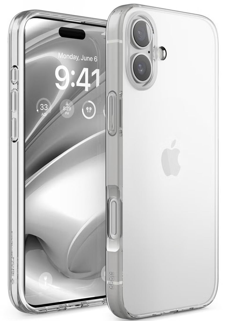 Hybrid Clear for iPhone 16 Plus Military Grade Drop Protection Case Cover - Transparent - Image 1