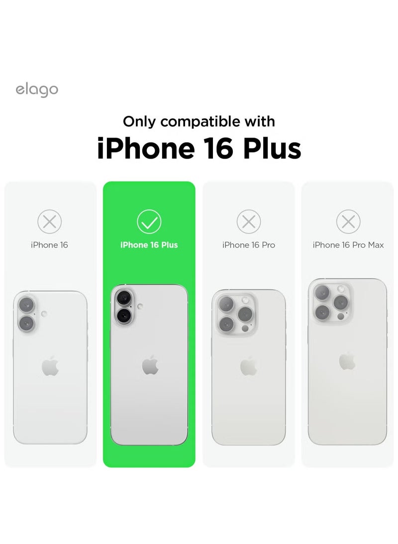 Hybrid Clear for iPhone 16 Plus Military Grade Drop Protection Case Cover - Transparent - Image 3