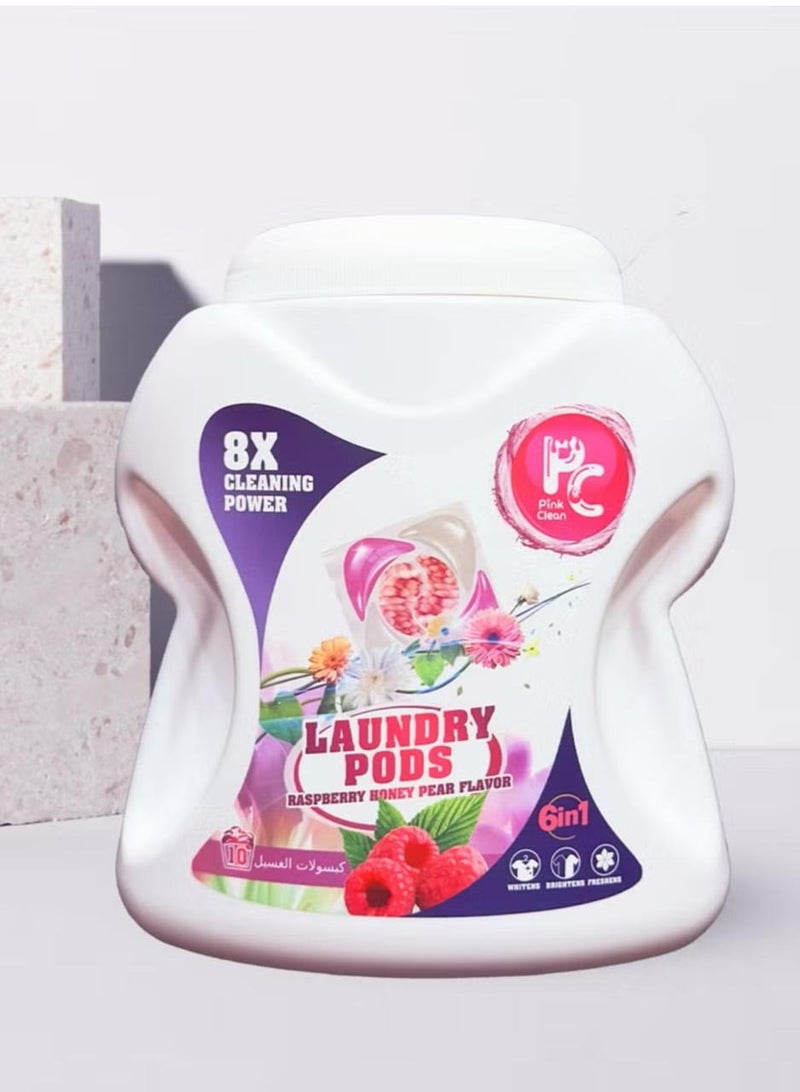 6-in-1 Wildberry Laundry Detergent Capsules – Unrivaled power and perfect results! 8x stronger than regular detergents – Deep cleaning removes the toughest stains with ease. Completely replaces the need for laundry detergent – ​​no need for any additional products!