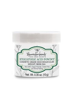 Hyaluronic Acid Serum Powder, High Molecular Weight Sodium Hyaluronate, Cosmetic Grade Hydrating Ingredient for Homemade Serums & Other Skin Care Products, 10 grams