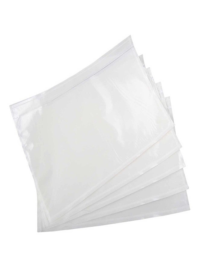 Tapsin 7.5'' x 5.5'' Packing List Pouches, Shipping Label Envelopes Clear Adhesive Top Loading Packing List - 50 Pack - Image 1
