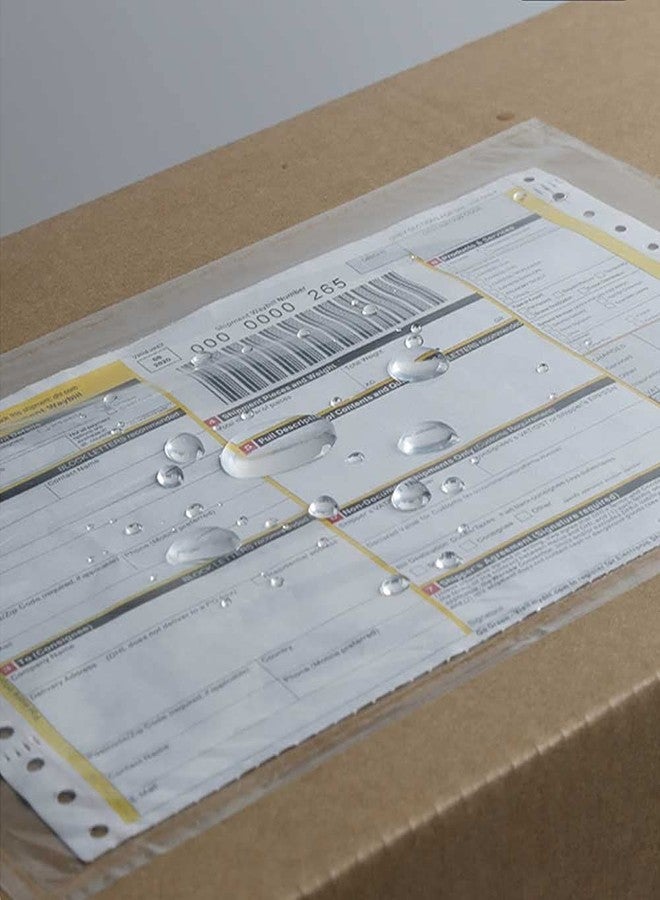 Tapsin 7.5'' x 5.5'' Packing List Pouches, Shipping Label Envelopes Clear Adhesive Top Loading Packing List - 50 Pack - Image 2