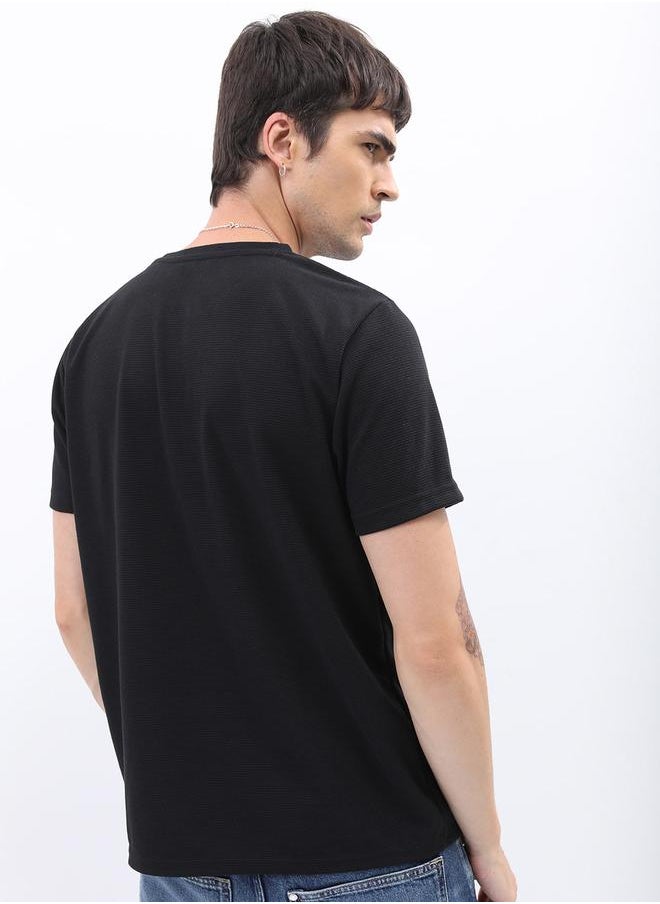 Solid Round Neck Regular Fit T-Shirt - pzsku/Z2A2FA472DDE10BEBC84EZ/45/_/1739732005/1e0776e7-00f9-42e8-a8b4-84d0be044768