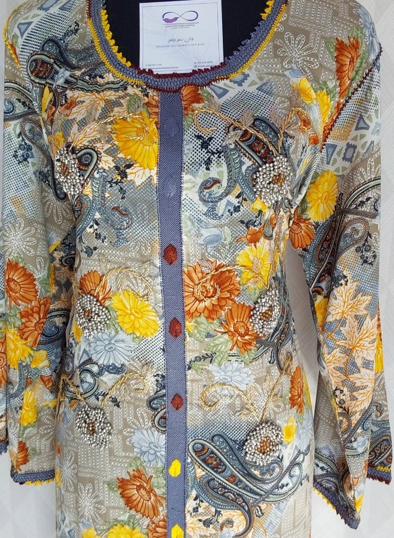 ALREESH ALBANAFSAJI DRESS yellow