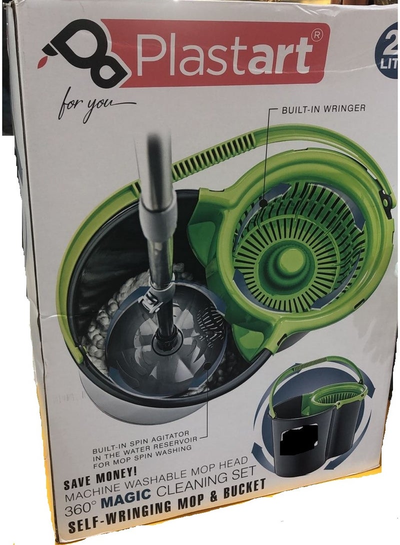 بلاستارت مجموعة تنظيف دلو وممسحة عصر 20 لتر - Image 2