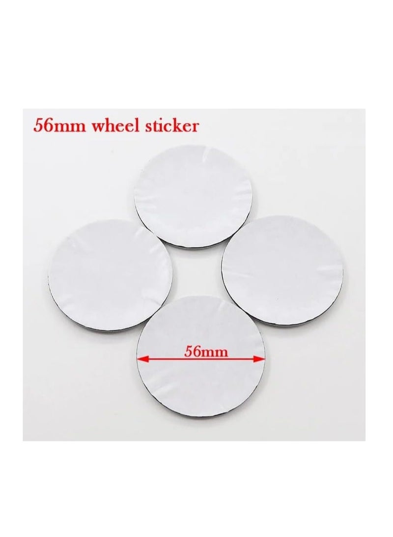 بيجو ستيكر لاصق ثلاثي الأبعاد لغطاء محور العجلة ، 4 قطع - Image 2