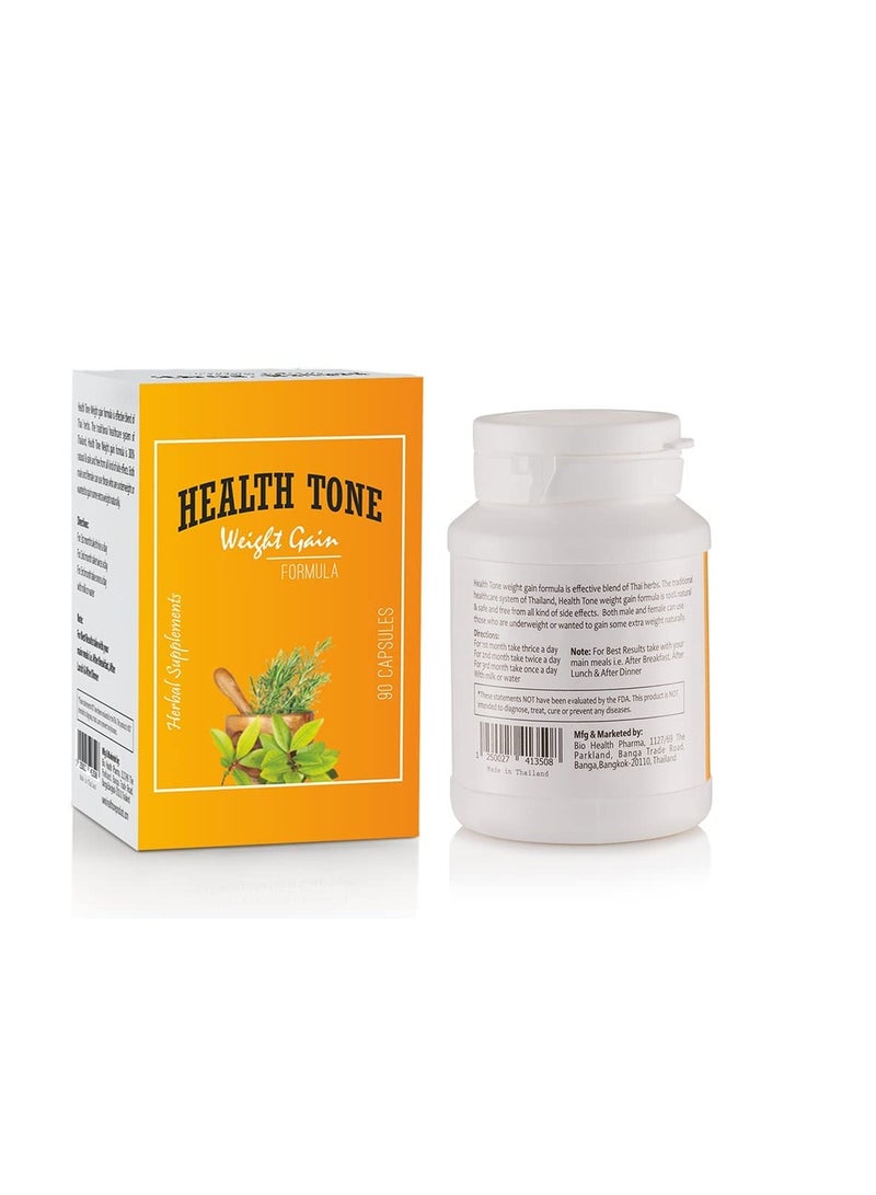 Health Tone Weight Gain Supplements Safe And Effective Herbal Capsules - Image 2