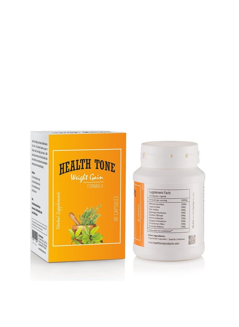 Health Tone Weight Gain Supplements Safe And Effective Herbal Capsules - Image 3