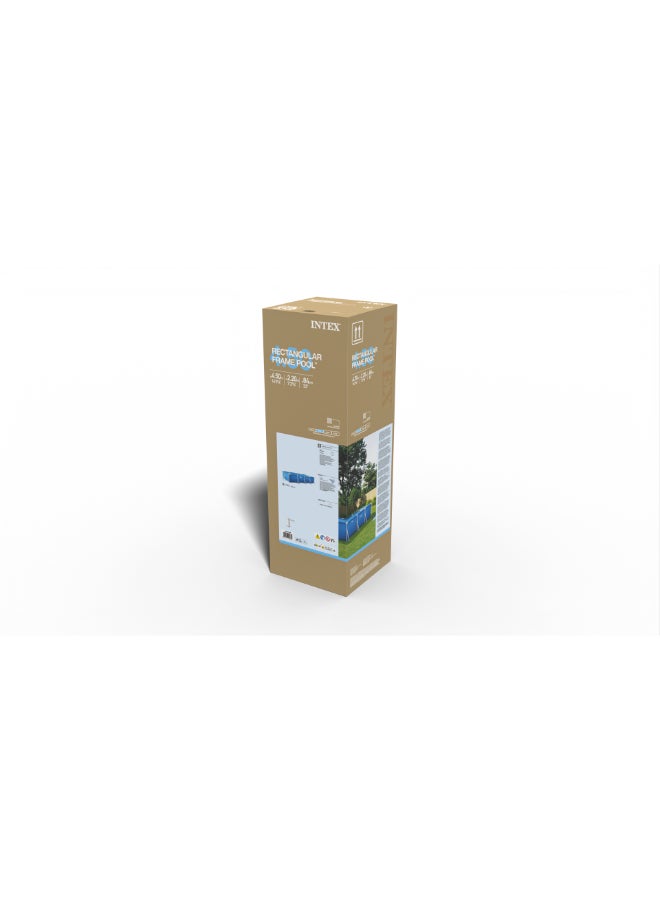 انتكس طقم حمام سباحة مستطيل الشكل 450X220X84 سم 450 X220X84سم - Image 3