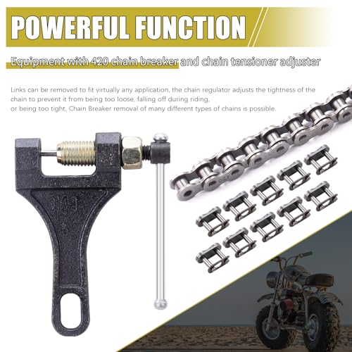 MRELC 420 Chain 42 Links + Chain Breaker fit for Coleman CT200U CT200U-EX BT200X Baja Warrior MB200 Massimo Trailmaster Predator 212cc 196cc 6.5hp Mini Bike Parts - Image 4