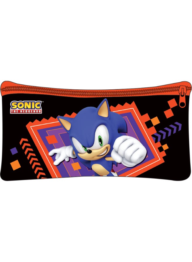 Sonic 5 in 1 Value Pack (16" Trolley Bag with Lunch Box, Lunch bag, Water Bottle and Pencil Case)