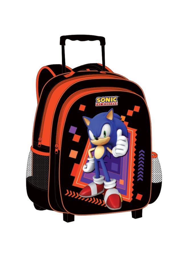 Sonic 5 in 1 Value Pack (16" Trolley Bag with Lunch Box, Lunch bag, Water Bottle and Pencil Case)