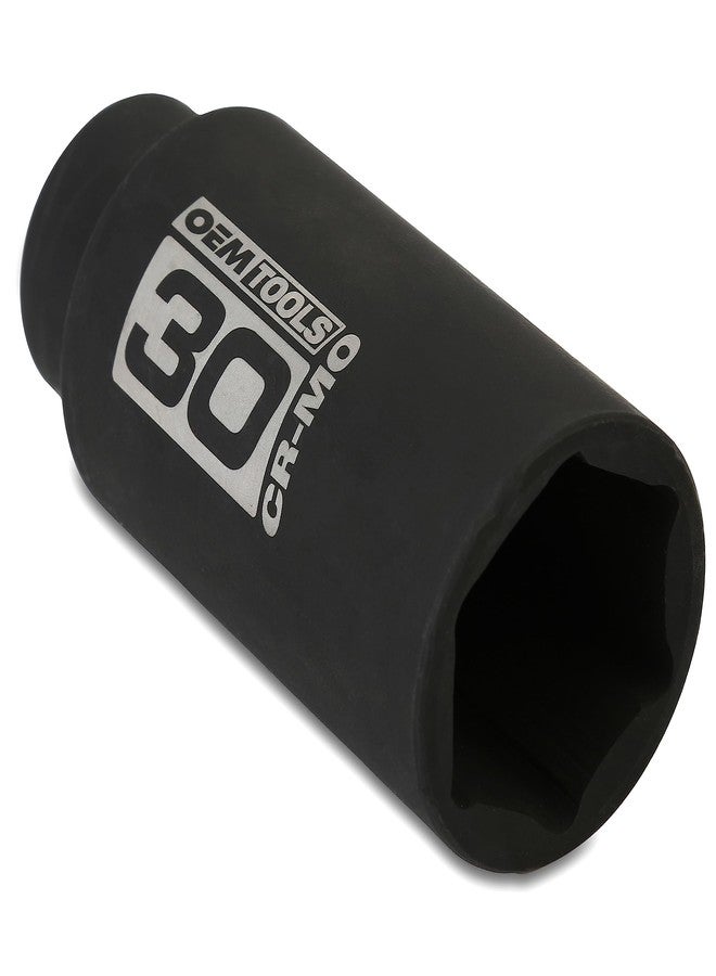 OEMTOOLS 25203 30mm Axle Nut Socket 1/2 Inch Driver, 30 mm Socket, 30 mm Socket 6 Point, 30mm Axle Nut Socket - Image 1