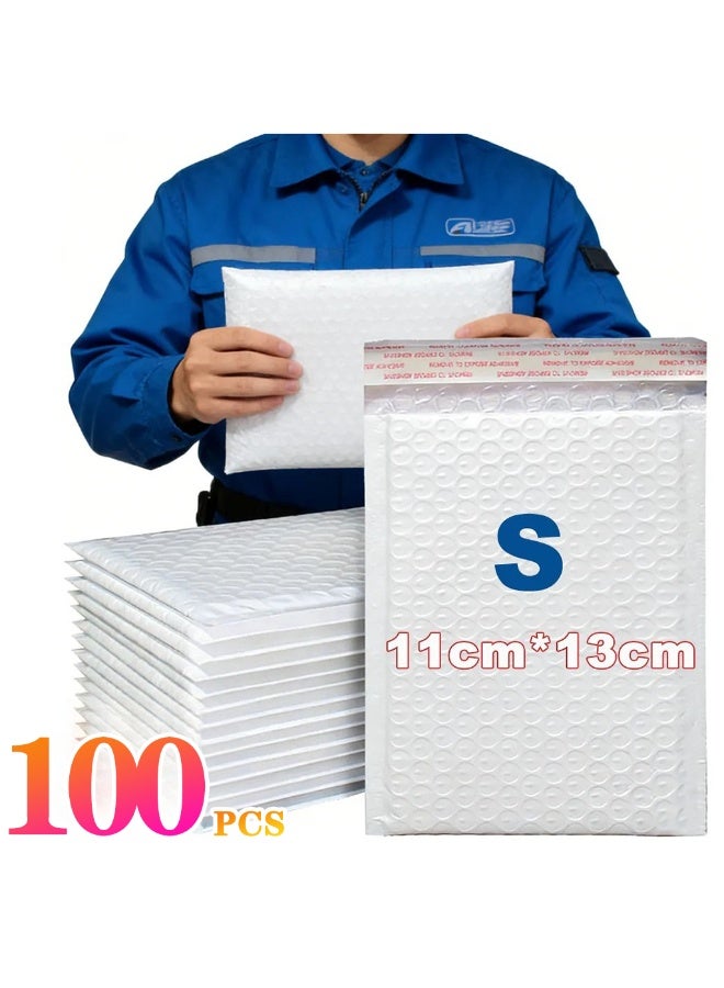 100PCS Pearlescent Bubble Mailers Padded Envelopes, Self-Adhesive, Waterproof, 11x13cm - Image 1