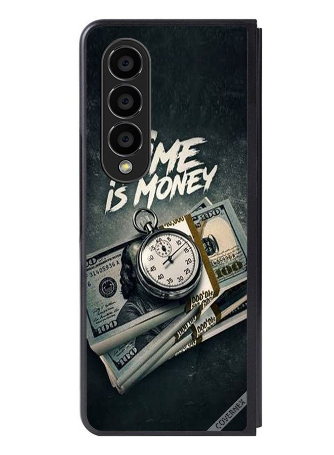 Covernex Protective Case Cover For Samsung Galaxy Z Fold 4 Time Is Money - Image 1