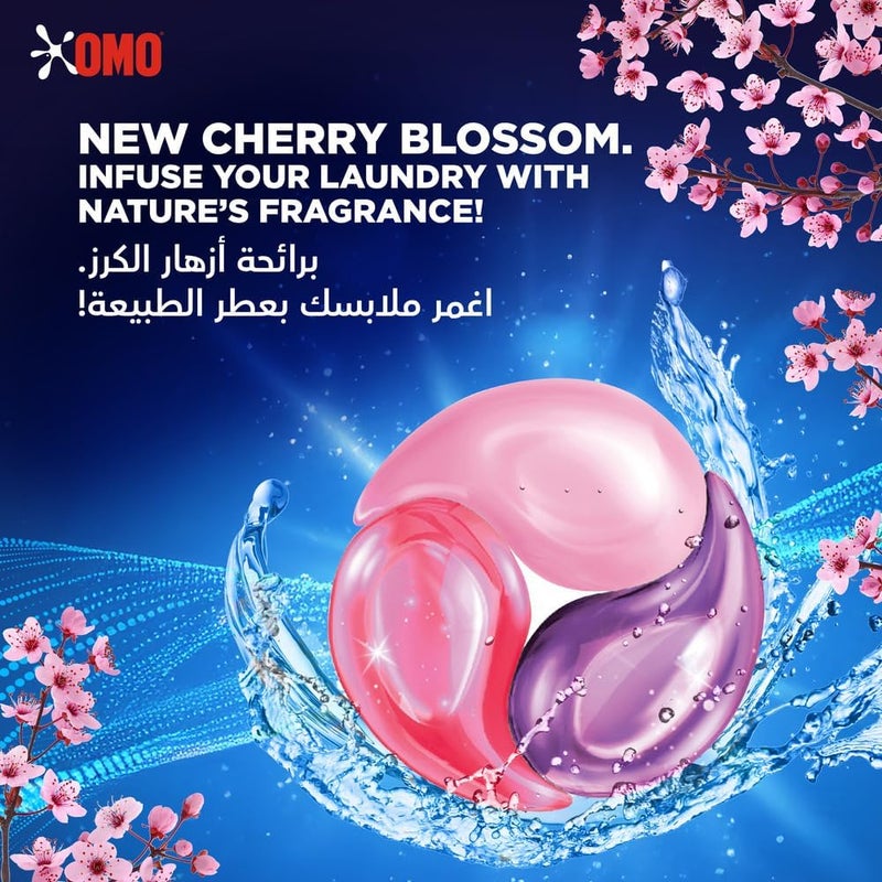 3in1 Laundry Capsules, Cherry Blossom Freshness, 30 Capsules, Removes 99 Types of Stains, 4x Fragrance - Image 4