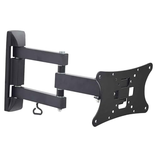 MX Heavy Duty TV Wall Mount for 14–27 Inch LED, LCD & Monitor Screens – Universal VESA Compatible Full Motion Bracket with Tilt, Swivel, 180° Rotation, Space-Saving Durable Stand - Image 1