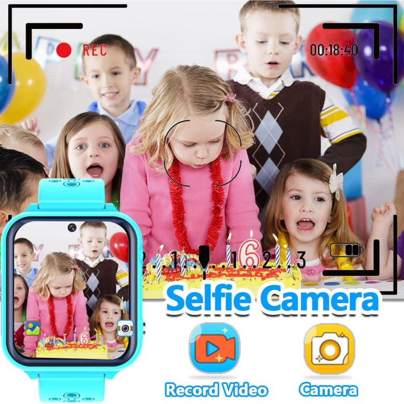 1.44 Inch IPS HD Color Touch Screen 2G Network Kids Watch with Dual-way Call Waterproof Function Flashlight Camera Recorder Alarm Clock Calculator 80000 Pixel 400mAh Battery 32MB Memory Built-in 16 - Image 5
