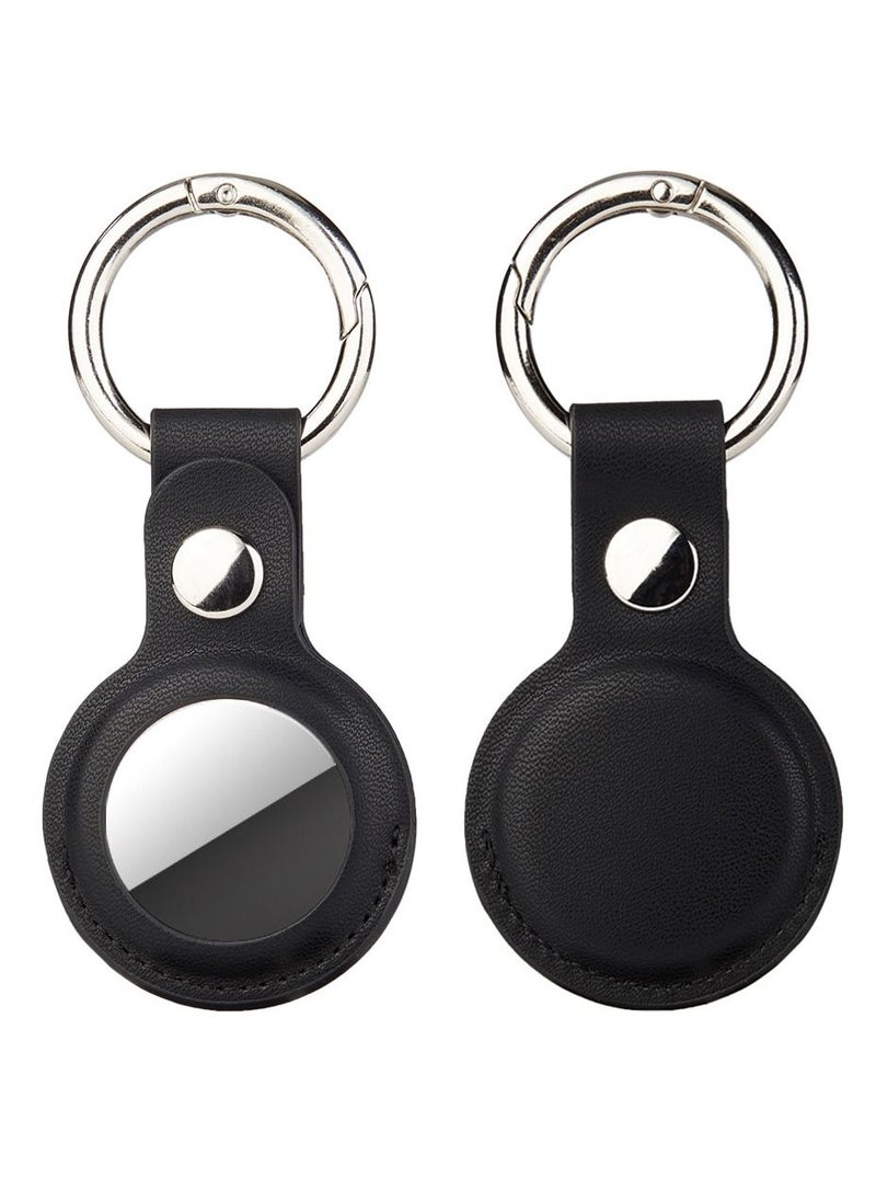 Loquat - Apple AirTag Leather Case PU Protective Case Key Chain Six Color - Image 1