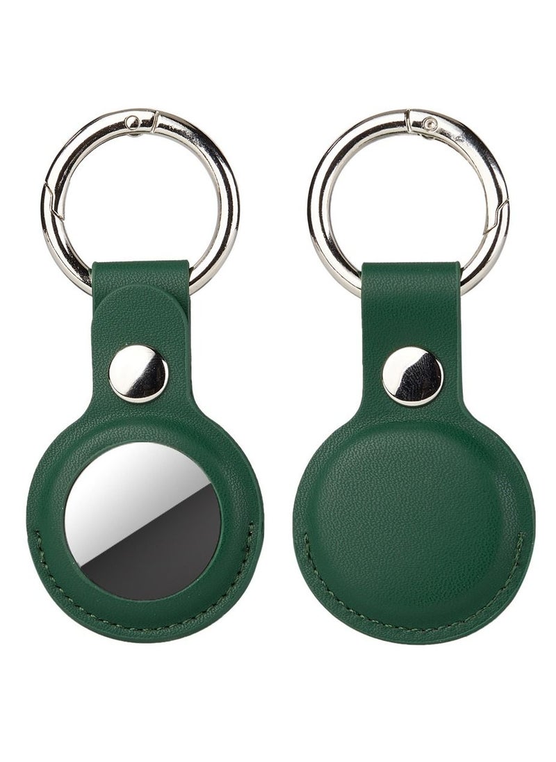 Loquat - Apple AirTag Leather Case PU Protective Case Key Chain Six Color - Image 1