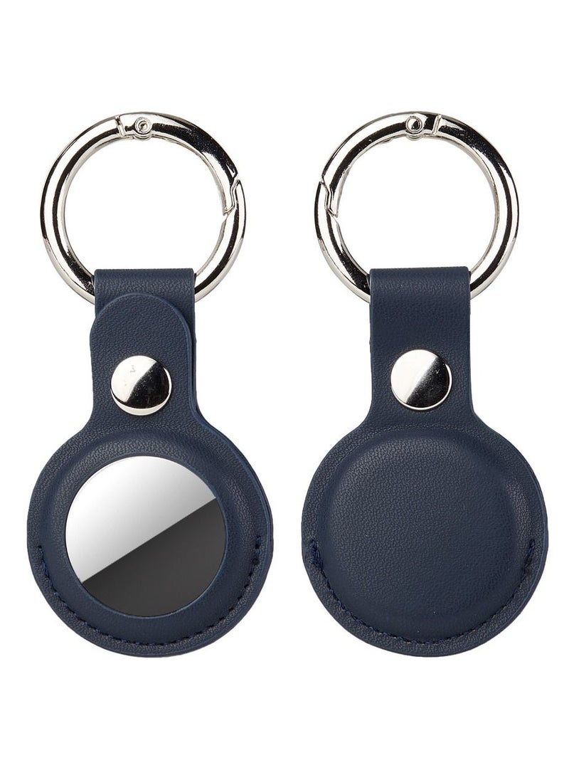 Loquat - Apple AirTag Leather Case PU Protective Case Key Chain Six Color - Image 1