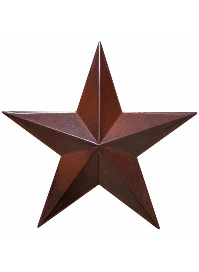 EcoRise Barn Star - Metal Stars for Outside Texas Stars Art Rustic Vintage Western Country Home Farmhouse Wall Decor (11") - Image 1
