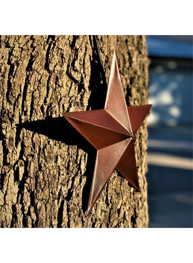 EcoRise Barn Star - Metal Stars for Outside Texas Stars Art Rustic Vintage Western Country Home Farmhouse Wall Decor (11") - Image 4