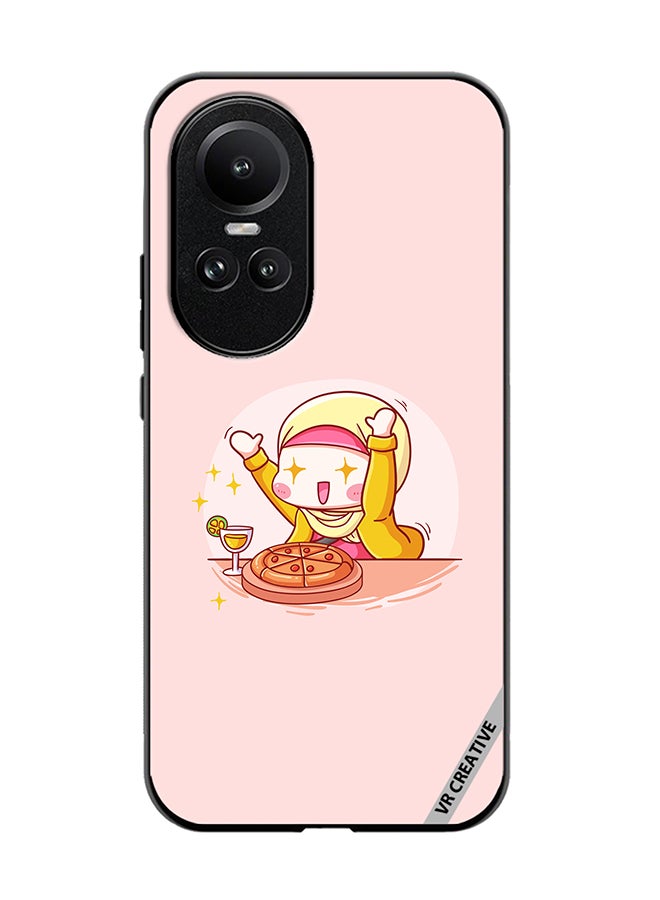 VR CREATIVE Protective Case Cover For Oppo Reno 10 Pro Cute Hijabi Babe Design Multicolour - Image 1