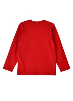 JAM Boys Red Long Sleeve Graphic T-Shirt  - Image 3