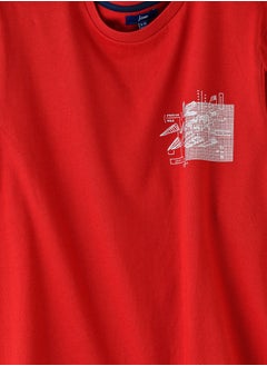 JAM Boys Red Long Sleeve Graphic T-Shirt  - Image 2