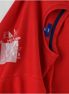 JAM Boys Red Long Sleeve Graphic T-Shirt  - Image 4