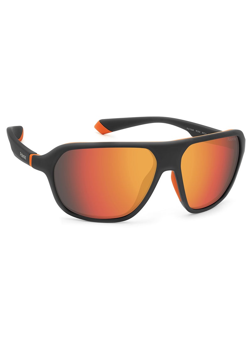 Polaroid Unisex Polarized Rectangular Sunglasses - Pld 2152/S Black Millimeter - Lens Size: 59 Mm  - Image 2