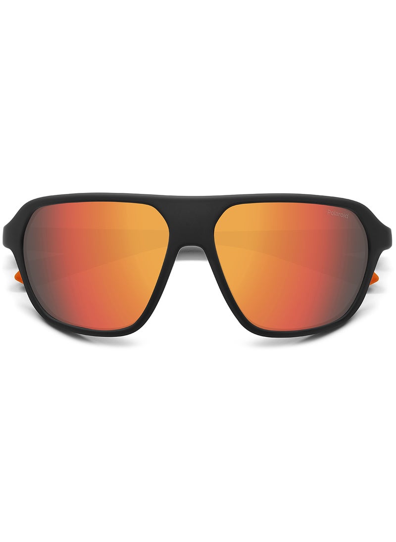 Polaroid Unisex Polarized Rectangular Sunglasses - Pld 2152/S Black Millimeter - Lens Size: 59 Mm  - Image 4