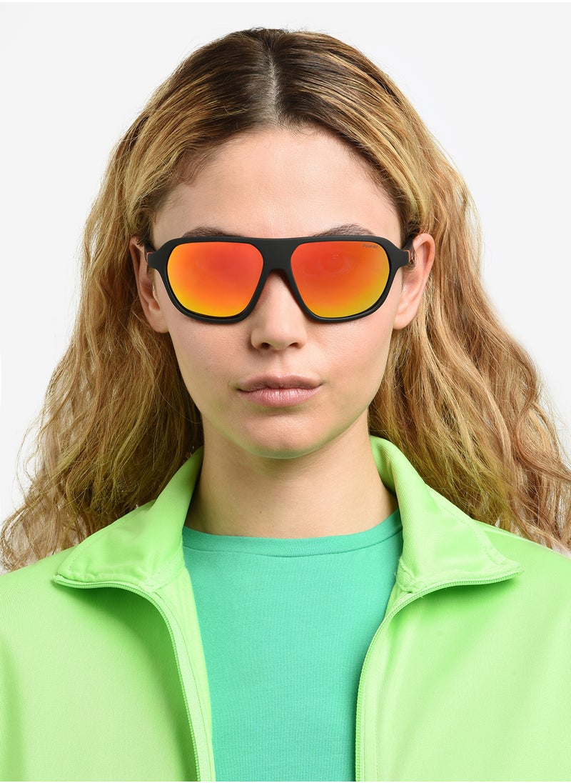 Polaroid - Unisex Polarized Rectangular Sunglasses - Pld 2152/S Black Millimeter - Lens Size: 59 Mm - Image 1