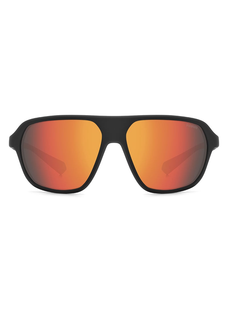 Polaroid Unisex Polarized Rectangular Sunglasses - Pld 2152/S Black Millimeter - Lens Size: 59 Mm  - Image 3