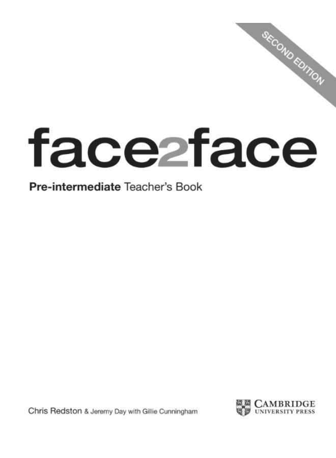 كتاب المعلم (القسم الإضافي) - Face2Face Pre-Intermediate - Image 1