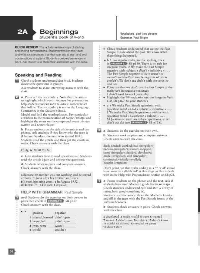 كتاب المعلم (القسم الإضافي) - Face2Face Pre-Intermediate - Image 4
