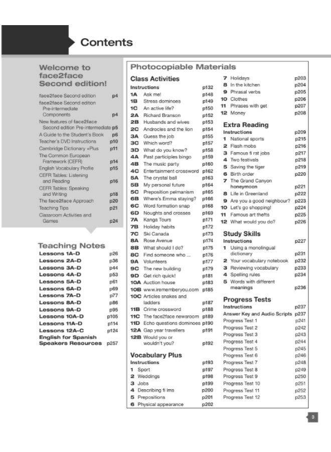 كتاب المعلم (القسم الإضافي) - Face2Face Pre-Intermediate - Image 2