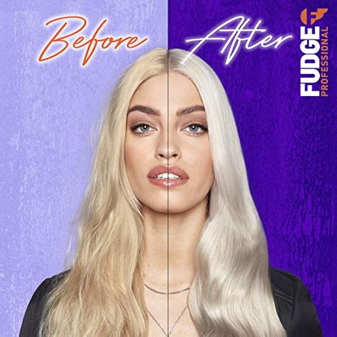 Fudge PROFESSIONAL PURPLE TONING SHAMPOO, CLEAN BLONDE DAMAGE REWIND SHAMPOO, FOR BLONDE HAIR, TRAVEL SIZE, 50 ML - Image 3