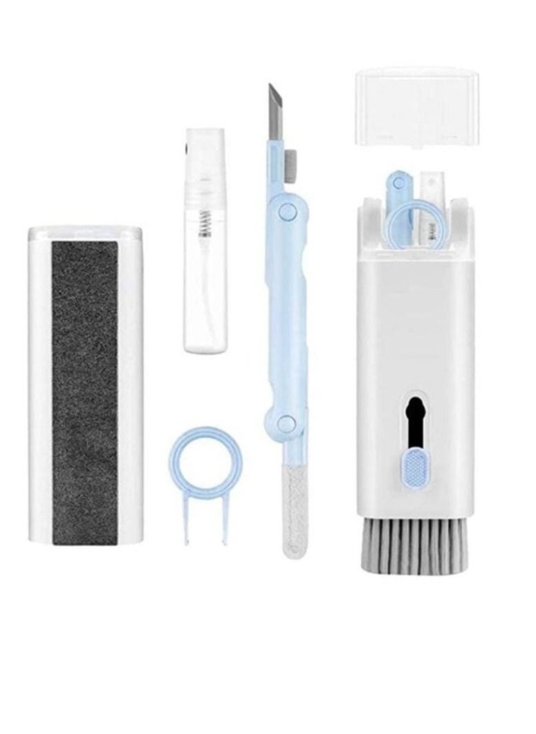 GENNEXT - Laptop Cleaner, 7 in 1 Keyboard Cleaner Set, Computer MacBook Earphone Cleaning Kit, Tablet and Screen Dust Brush Including Soft Sweep, Swipe, 3 in 1 Airpod Cleaner Pen, Key Puller and Spray Bottle - Image 1