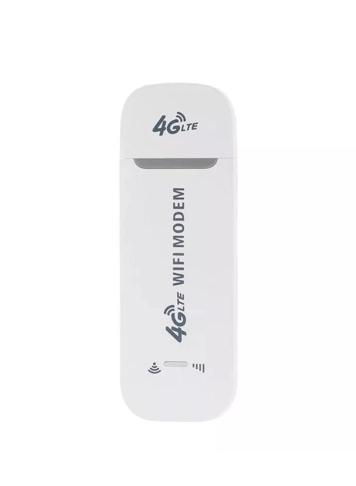 مودم لاسلكي محمول عالي السرعة 4G - دونجل واي فاي 4G بسرعة 150 ميجابت في الثانية، يدعم جميع بطاقات SIM، جهاز توجيه واي فاي، يتصل بما يصل إلى 10 أجهزة جهاز نقطة اتصال واي فاي - Image 1