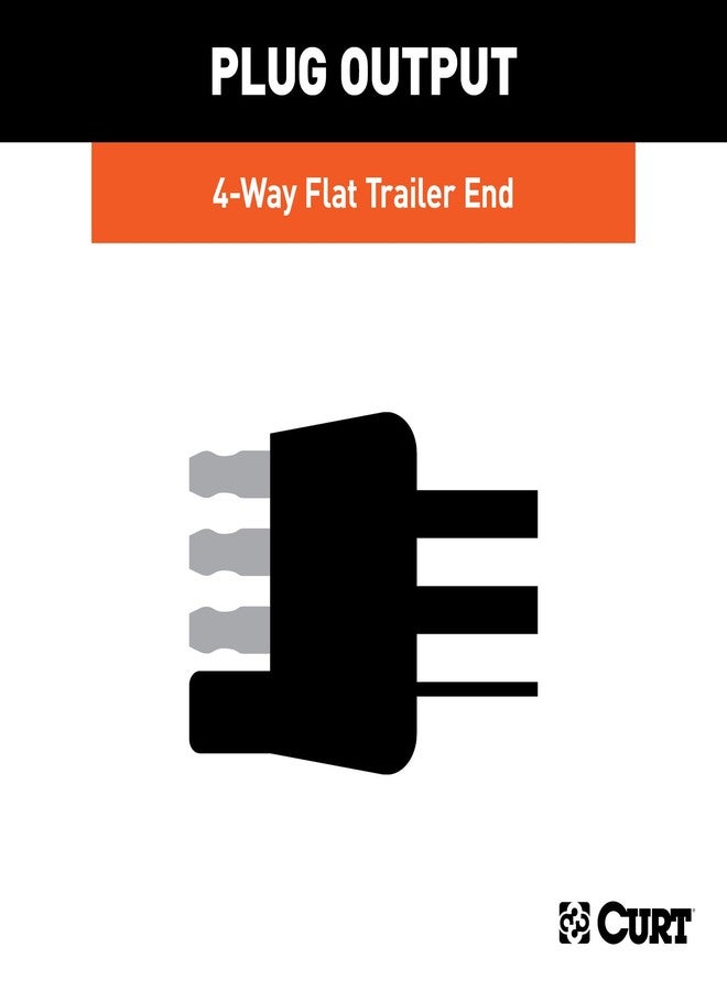 CURT 58348 Trailer-Side 4-Pin Flat Wiring Harness with 48-Inch Wires - Image 4