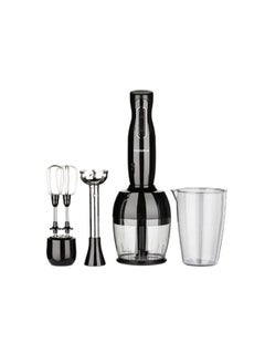 TORNADO Hand Blender 1000 Watt Chopper Whisk Black THB-1000MCL 