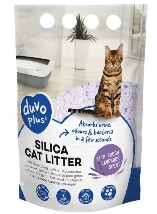 دوفو بلس قمامة القطط Duvo+ Silica برائحة اللافندر المنعشة - Image 1