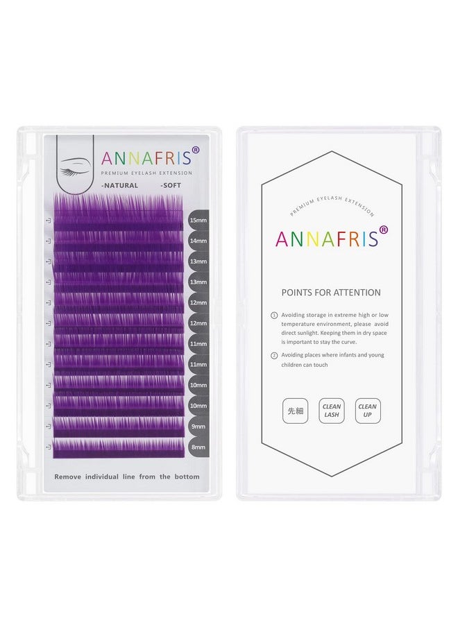 ANNAFRIS Colored Eyelash Extension Classic Brown 0.07 C Curl 8-15mm Mixed Volume Lash Extension Individual False Eye Lashes With Color By ANNAFRIS (Classic Brown,0.07 C 8-15mm Mix)  - Image 5